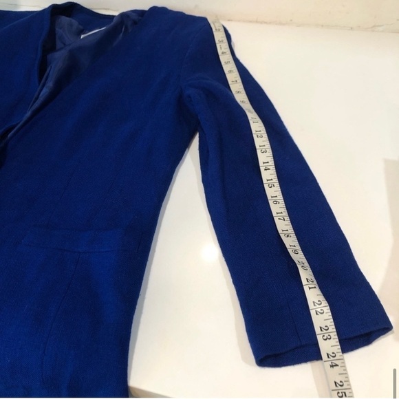 Liz Claiborne Vintage Blazer Chest Pocket Royal Blue - Picture 11 of 16